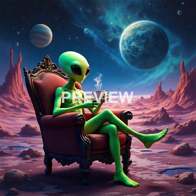 20994 - an-alien-sitting-on-a-chair-in-space-drinking-a-cup-o_250405033244_Filename Text 2_00083_Filename Text 3_result